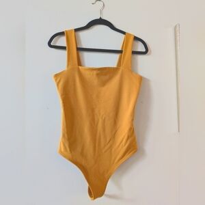 Abercrombie & Fitch Soft AF Collection Mustard Yellow Bodysuit, Sz. Medium